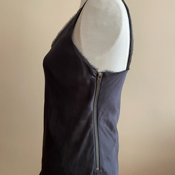 Helmut Lang asymmetrical draped silk Dress - Picture 5 of 8